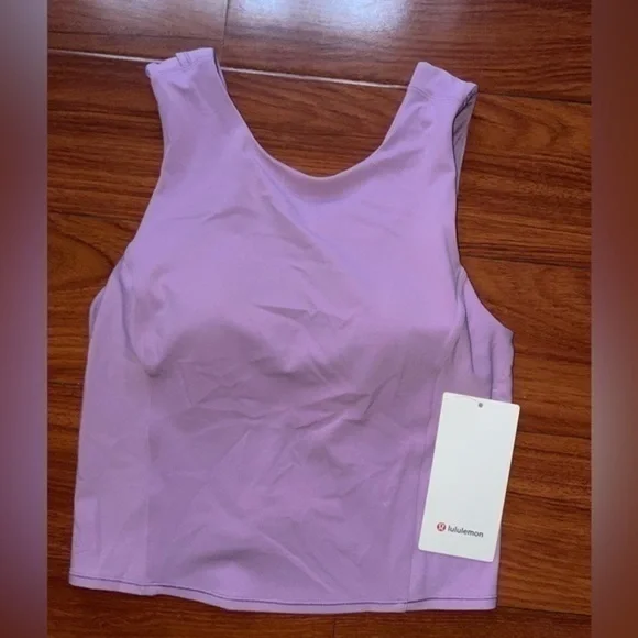 NWT Lululemon Nulu Twist-Back Yoga Tank Top *Light Support Wisteria Purple - Picture 3 of 13
